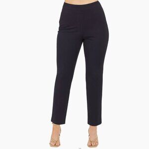 Spanx Classic Navy Blue On-the-Go Polished Ankle Slim Straight Pants